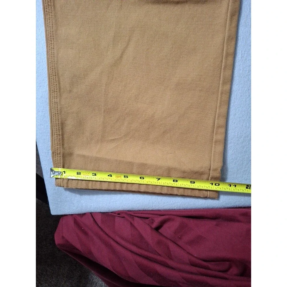 Dickies Men's 46x32 Carpenter Pants Relaxed Fit Duck Canvas 9-Pocket Pant Brown